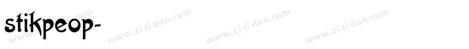 stikpeop字体转换