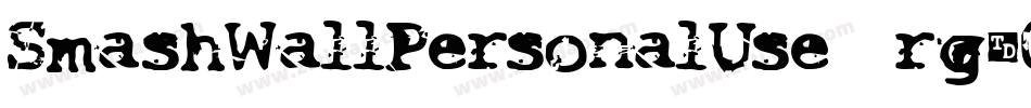 SmashWallPersonalUse-rg30A字体转换