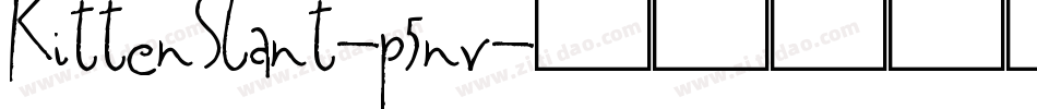 KittenSlant-p5nv字体转换