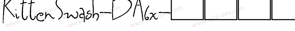 KittenSwash-DA6x字体转换
