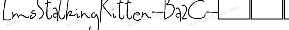 LmsStalkingKitten-Ba2G字体转换