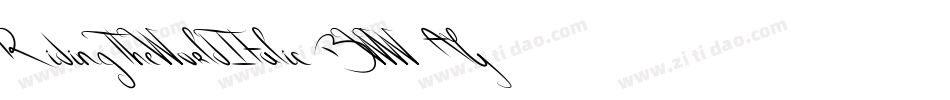 RidingTheWorldItalic-BWWAG字体转换 RidingTheWorldItalic-BWWAG字体转换