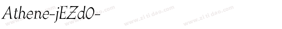 Athene-jEZd0字体转换