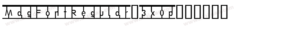 MagFontRegular-3x0p字体转换