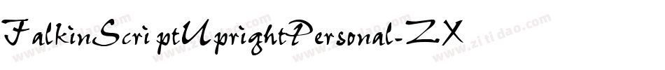 FalkinScriptUprightPersonal-ZXL8字体转换 FalkinScriptUprightPersonal-ZXL8字体转换