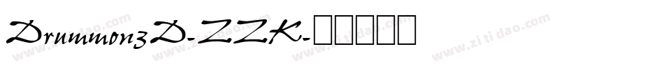 Drummon3D-ZZK字体转换