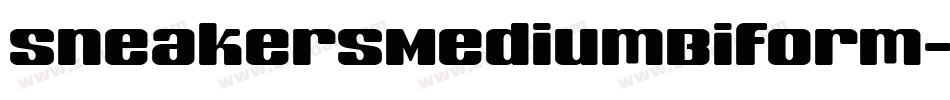 SneakersMediumBiform字体转换