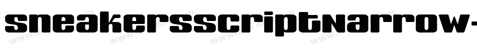 SneakersScriptNarrow字体转换
