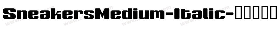 SneakersMedium-Italic字体转换