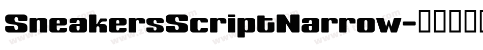 SneakersScriptNarrow字体转换
