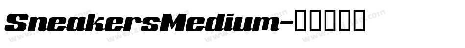 SneakersMedium字体转换