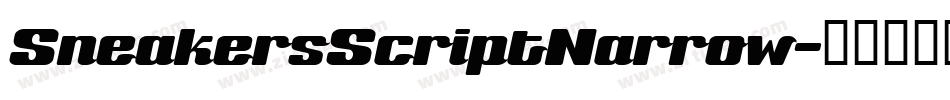 SneakersScriptNarrow字体转换