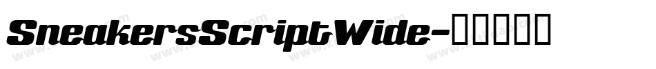 SneakersScriptWide字体转换