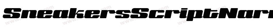 SneakersScriptNarrow字体转换