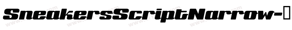 SneakersScriptNarrow字体转换