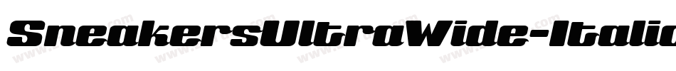 SneakersUltraWide-Italic字体转换