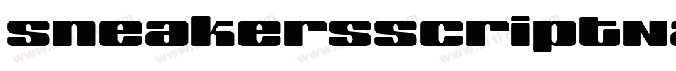 SneakersScriptNarrow字体转换