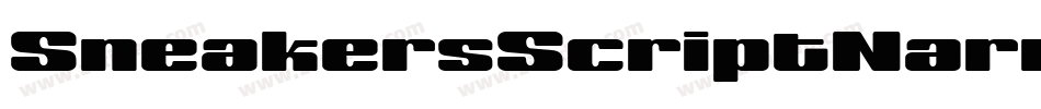 SneakersScriptNarrow字体转换
