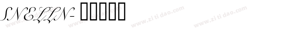 SNELLN字体转换