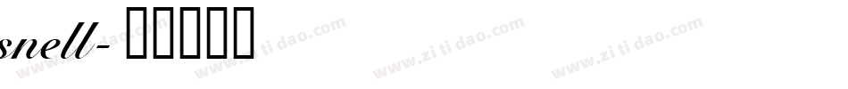 snell字体转换