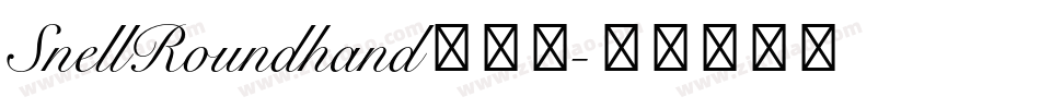 SnellRoundhand手机版字体转换