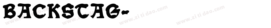 BACKSTAG字体转换