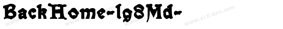 BackHome-lg8Md字体转换