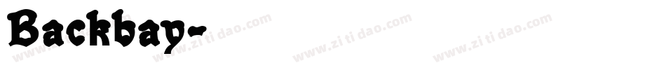 Backbay字体转换