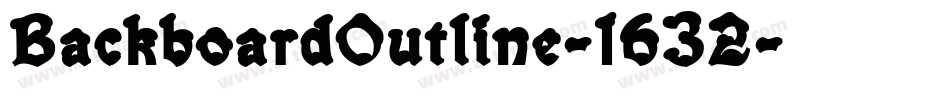 BackboardOutline-1632字体转换