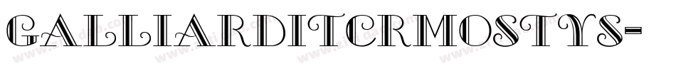 GalliardITCRmOStyS字体转换