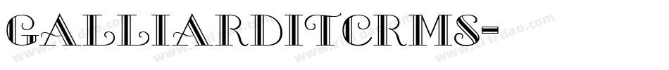 GalliardITCRmS字体转换