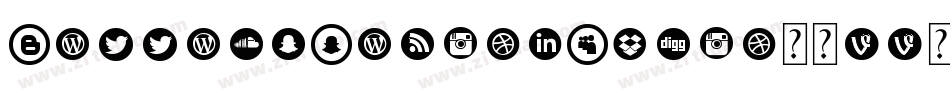 BottonsSocialMedia-9xx2字体转换