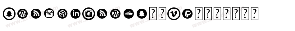 SocialIcons-3Vz6字体转换