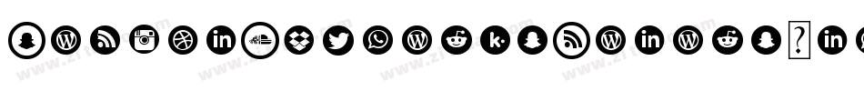 SocialNetworksColors-lwOZ字体转换