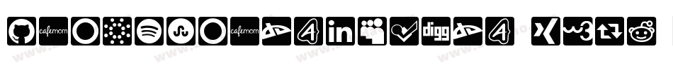 IconsSocialMedia-xWRr字体转换 IconsSocialMedia-xWRr字体转换