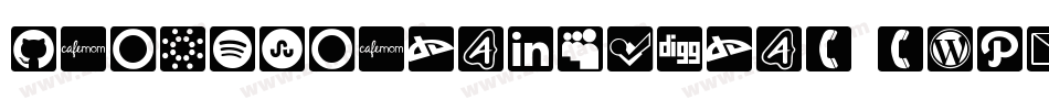 IconsSocialMedia1-1wP0字体转换 IconsSocialMedia1-1wP0字体转换
