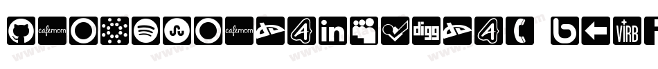 IconsSocialMedia1-B6V3字体转换
