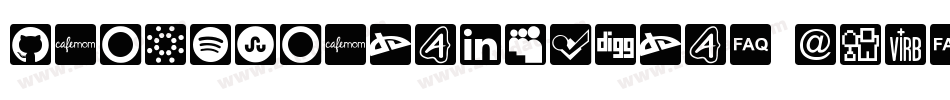 IconsSocialMedia2-8DV2字体转换