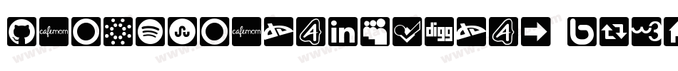 IconsSocialMedia7-BRW5字体转换