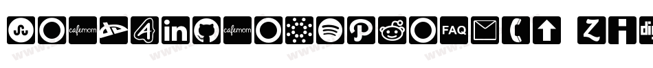 SocialIconsPro2019-z3dw字体转换
