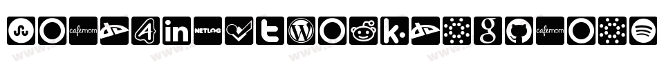 SocialNetworkingIcons-Rounded字体转换
