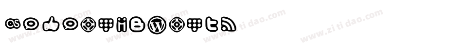 IconsSocialMedia1-B6V3字体转换