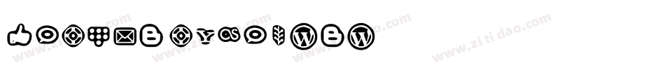 SocialNetworkingIcons-Rounded字体转换