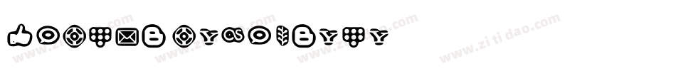 SocialNetworkingIconsRegular-gmnE字体转换