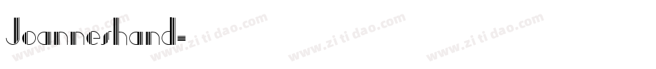 Joanneshand字体转换