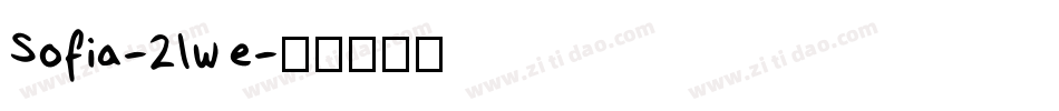 Sofia-2lwe字体转换