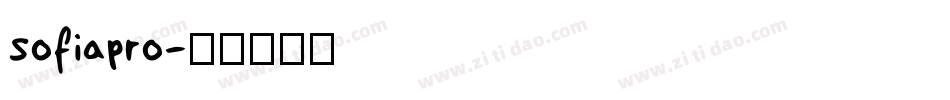 sofiapro字体转换
