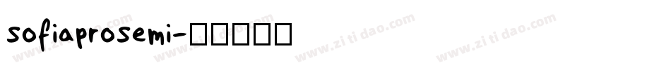 sofiaprosemi字体转换