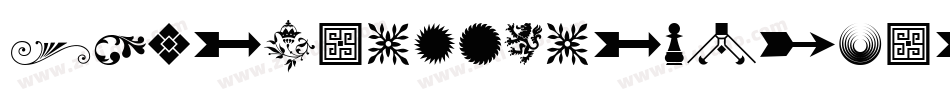 SoftOrnamentsThirteen-G1nA字体转换