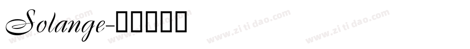 Solange字体转换